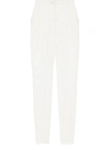 Dolce & Gabbana Lace Straight-leg Trousers In White