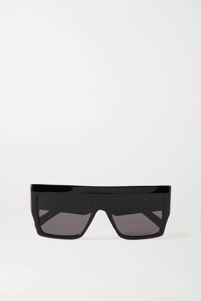 Celine Oversized D-frame Acetate Sunglasses In Black