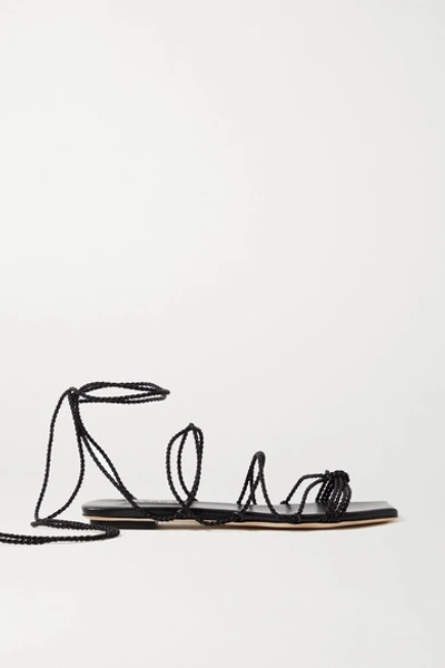 Serena Uziyel Ophilia Braided Rope Sandals In Black