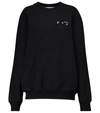 OFF-WHITE LOGO COTTON JERSEY SWEATSHIRT,P00535586