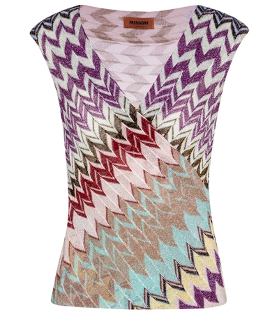 Missoni Zig-zag Knit Tank Top In Multicoloured