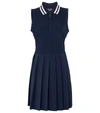 Tory Sport Tory Burch Performance Pleated-collar Golf Dress In Tory Navy