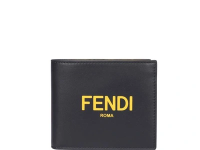 Fendi Logo印花钱包 In Black