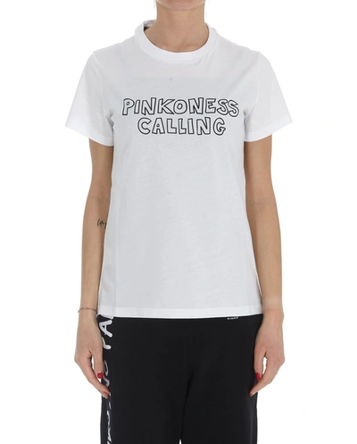 Pinko Logo-print T-shirt In White