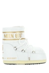 MOON BOOT WHITE LEATHER CLASSIC LOW 50° ANKLE BOOTS  ND MOON BOOT DONNA 3436