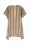 Burberry Icon Checked Silk Cape In Nd
