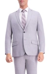Haggar J.m.  4-way Stretch Slim Fit Suit Separate Jacket In Lt Grey