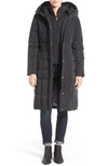 Cole Haan Signature Cole Haan Bib Insert Down & Feather Fill Coat In Black