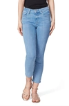 Paige Hoxton Ankle Cropped Skinny High-rise Stretch-denim Jeans In Skylee Torn Back Hem