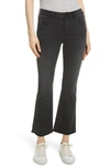 Frame Le Mid Rise Cropped Bootcut Jeans In Kerry In Kerry