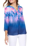 Curves 360 By Nydj Perfect Blouse In Miami Shoreline