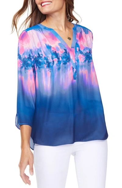 Curves 360 By Nydj Perfect Blouse In Miami Shoreline