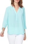 Curves 360 By Nydj Perfect Blouse In Ocean Drive
