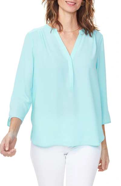 Curves 360 By Nydj Perfect Blouse In Ocean Drive