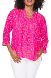 Curves 360 By Nydj Perfect Blouse In Polka Splatter