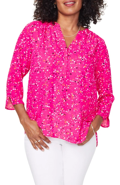 Curves 360 By Nydj Perfect Blouse In Polka Splatter