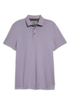 Ted Baker Infuse Slim Fit Polo In Lilac