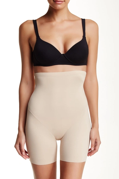 Tc Fine Shapewear High Waist Boy Shorts Shapewear In Nude