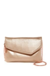 Hobo Daria Leather Crossbody Clutch In Blush