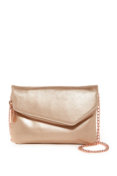 Hobo Daria Leather Crossbody Clutch In Blush