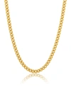 Adornia 14k Gold Vermeil 5mm Cuban Link Chain In Yellow
