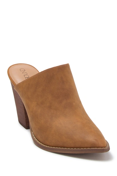 Abound Maya Block Heel Mule In Cognac-faux-leather