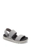 Keen Elle Webbing Strap Sandal In Drizzle Fabric