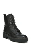 Sam Edelman Laurie Platform Combat Boot In Black Leather