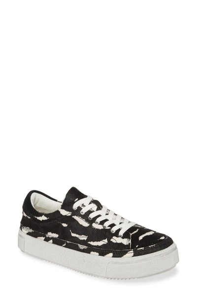 Allsaints Trish Platform Sneaker In Zebra Print Calf Hair