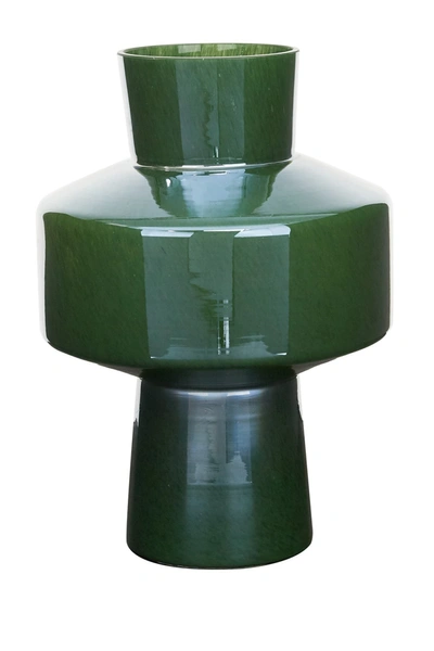 Venus Williams Tinted Glass Flower Vase In Green
