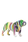 Interior Illusions Multicolored Graffiti Bulldog In Graffiti/multi-color