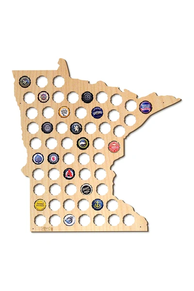 After 5 Minnesota Beer Cap Map