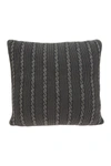 Parkland Collection Chico Transitional Pillow In Charcoal