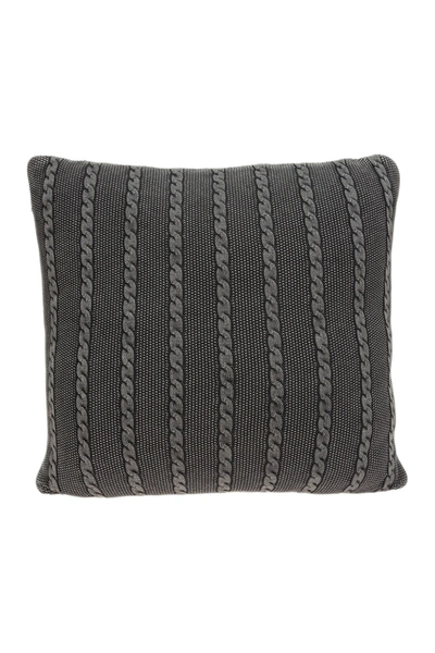 Parkland Collection Chico Transitional Pillow In Charcoal