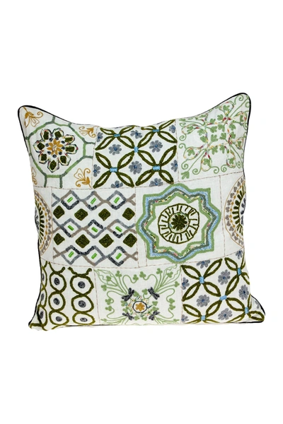 Parkland Collection Ren Transitional Beige Throw Pillow