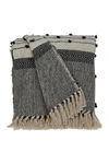 Parkland Collection Alia Eclectic Beige 52" X 67" Woven Handloom Throw In Beige