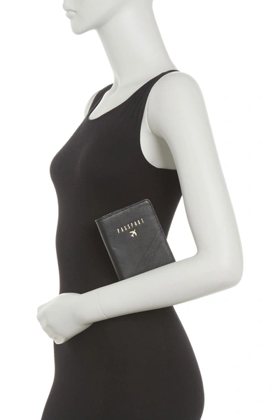 Aimee Kestenberg Leather Passport Holder In Black