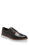 Johnston & Murphy Casteel Wingtip In Black Italian