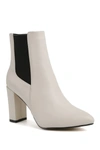 Catherine Catherine Malandrino Oliven Vegan Leather Pointed Toe Block Heel In Off White