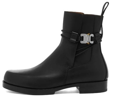 Alyx Low Buckle Boot With Leather Sole In Black
