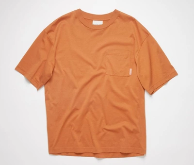Acne Studios Extorr Logo-tab Cotton-jersey T-shirt In Pocket T-shirt