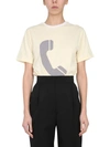 TELFAR CREW NECK T-SHIRT,FW20-ST-01-YW I57004712FV12YELLOW