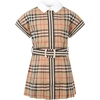 BURBERRY BEIGE DRESS FOR GIRL,8036479