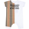 BURBERRY MULTICOLOR BABYGROW FOR BABYKIDS WITH LOGO,11697305