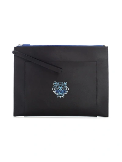 Kenzo Small Tiger Large Clutch In Black