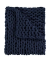 American Heritage Textiles Chenille Knitted Throw, 40" X 50" In Navy