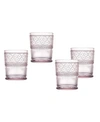 GODINGER CLARO DOUBLE OLD-FASHIONED GLASSES, SET OF 4