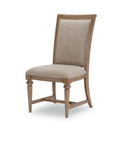 Furniture Camden Heights Upholstered Back Side Chair, Created For Macy's In Chestnut