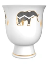 Memo Paris Cuirs Nomades 4-piece Amber Scented Bone China Eggcup Candle Set