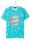 YOUNG VERSACE TEEN LOGO-PRINT COTTON T-SHIRT